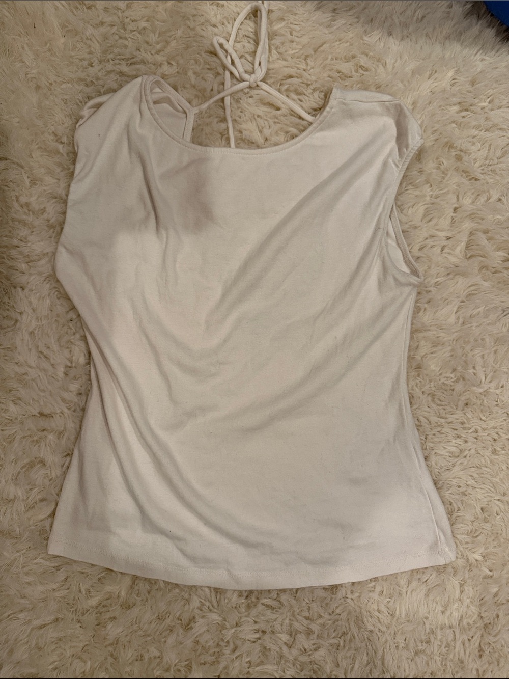 Urban Outfitters White Tie-Back Tank